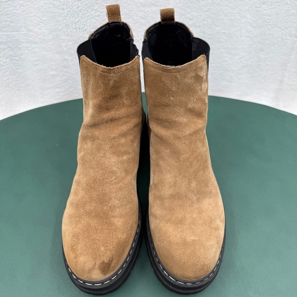 Marc Fisher Brown Suede Ankle Booties - Picture 5 of 8